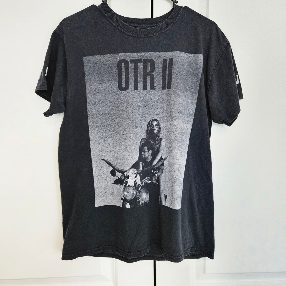 OTR II Jay-Z Beyonce 2018 Concert World Tour Shirt SIZE MEDIUM BLACK On The Run